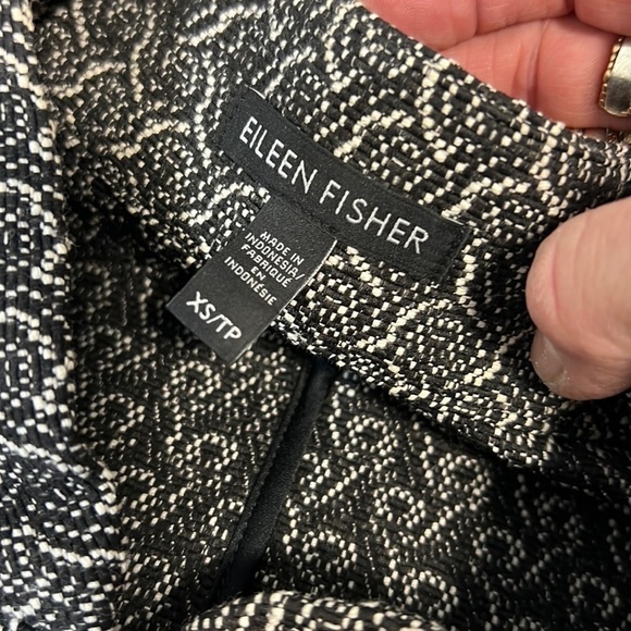Eileen Fisher Zip Front Cotton Blend Jacket Size XS - Picture 6 of 7